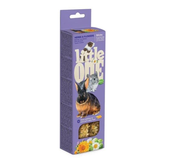Little One – dengiz cho‘chqalari, quyonlar, degu va shinchillalar uchun giyohli va gulli tayoqchalar