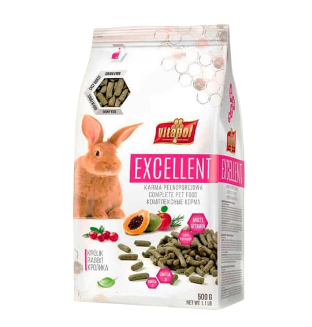 Vitapol "EXCELLENT" 500g quyonlar uchun yem`