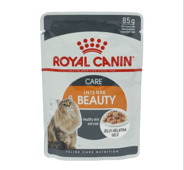 Royal Canin Intense Beauty sousli nam ovqat, teri va jun salomatligi uchun, 85 g