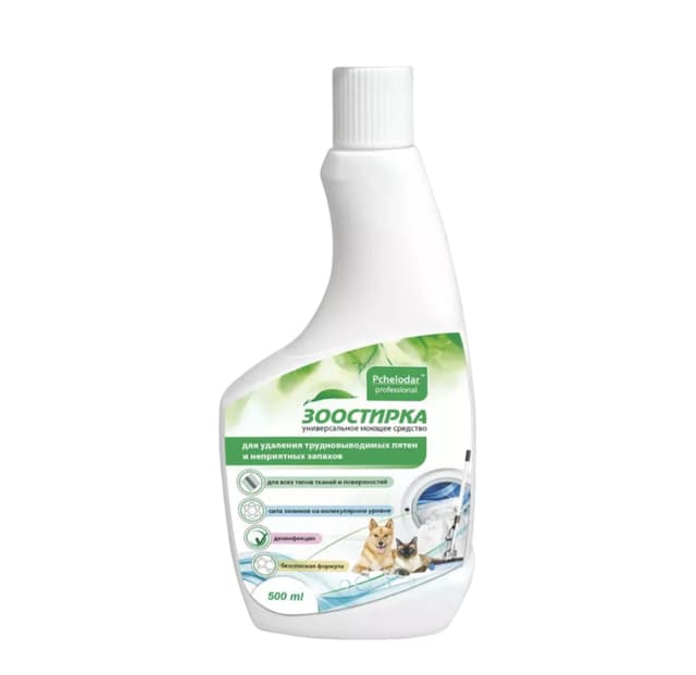 PCHELODAR HAYVONLAR UCHUN ZOOTOZALOVCHI 500ml – Qattiq dog‘lar va noxush hidlarni yo‘qotuvchi vosita