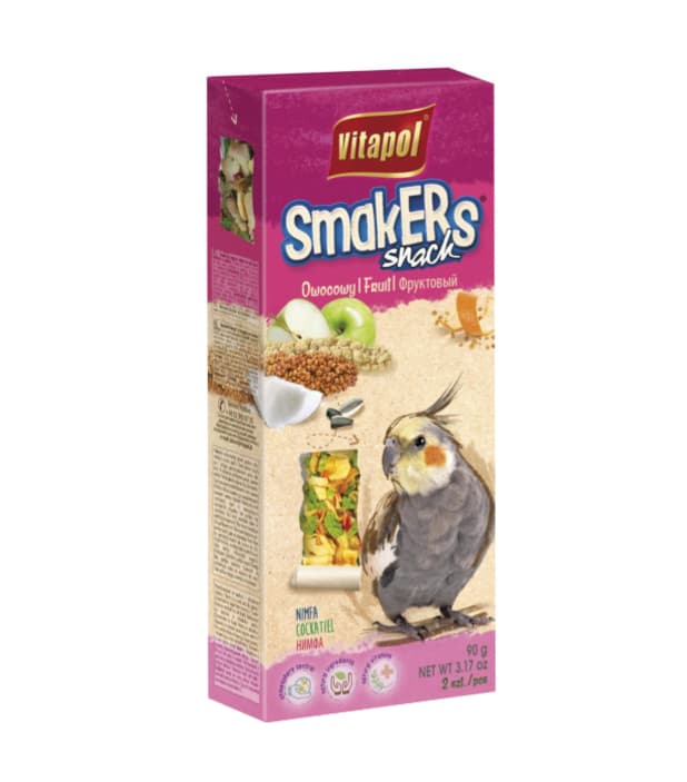 Vitapol "STANDARD Smakers" 90g korellar uchun yong‘oqli yegulik (2 dona)