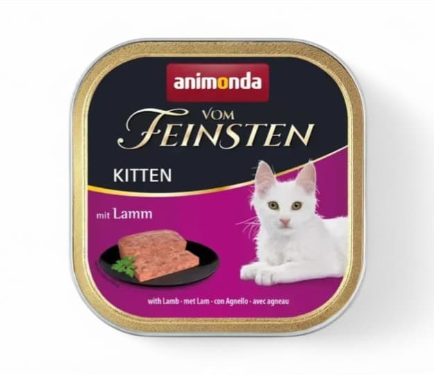 Vom Feinsten Cat Kitten 100g mushukchalar uchun qo‘yzor go‘shtli ho‘l oziq