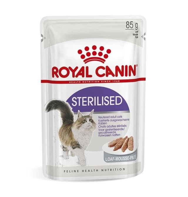 Royal Canin Sterilized pash­tet shaklidagi nam ovqat sterilizatsiya qilingan mushuklar uchun, 85 g