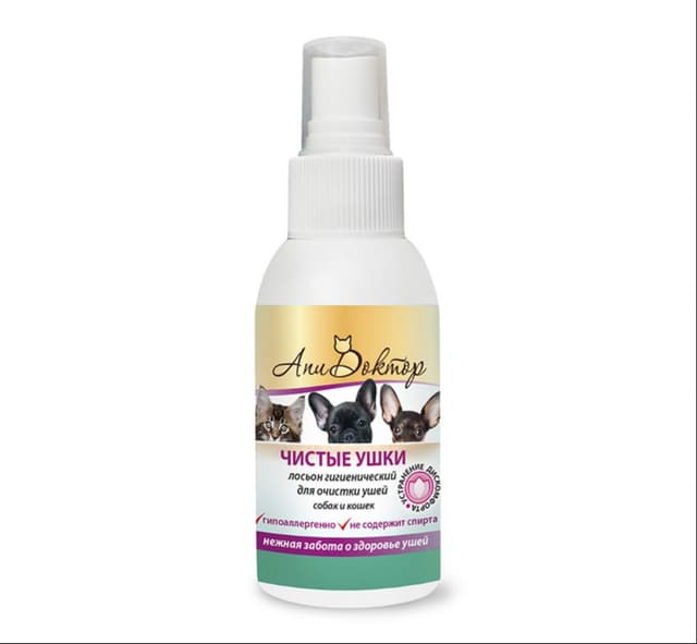 PCHELODAR QULOQ TOZALOVCHI LOSON 100ml – “Toza quloqchalar” (itlar va mushuklar uchun)