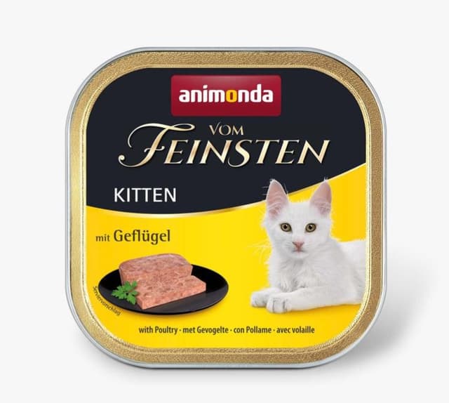 Vom Feinsten Cat Kitten 100g mushukchalar uchun parrandali ho‘l oziq