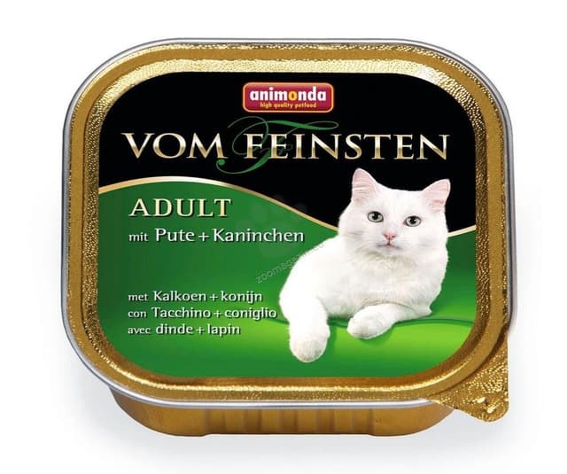 Vom Feinsten nam ovqat, kattalar mushuklar uchun, kurka va quyon go‘shti bilan, 100 g