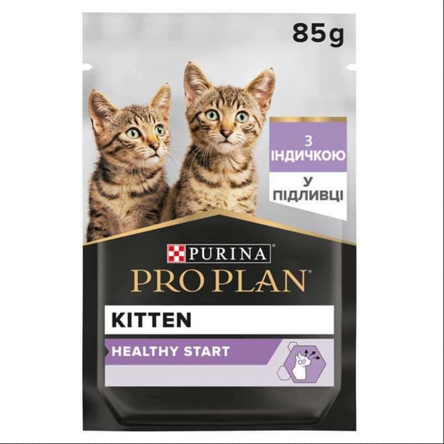 Pro Plan ho‘l oziq mushukchalar uchun, 85g kurka go‘shtli bo‘laklar sossda