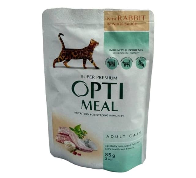 Mushuklar uchun quyon go'shtli OPTI MEAL